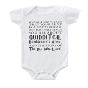 You will soon learn that your aunt is a potterhead onesie