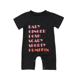Baby Ginger Post Scary Sport Pumkin-romper-Lavendersun