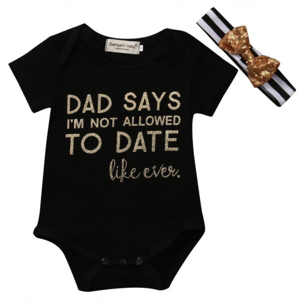 Dad Says I'm Not Allowed To Date Like Ever Onesie-onesie-Lavendersun