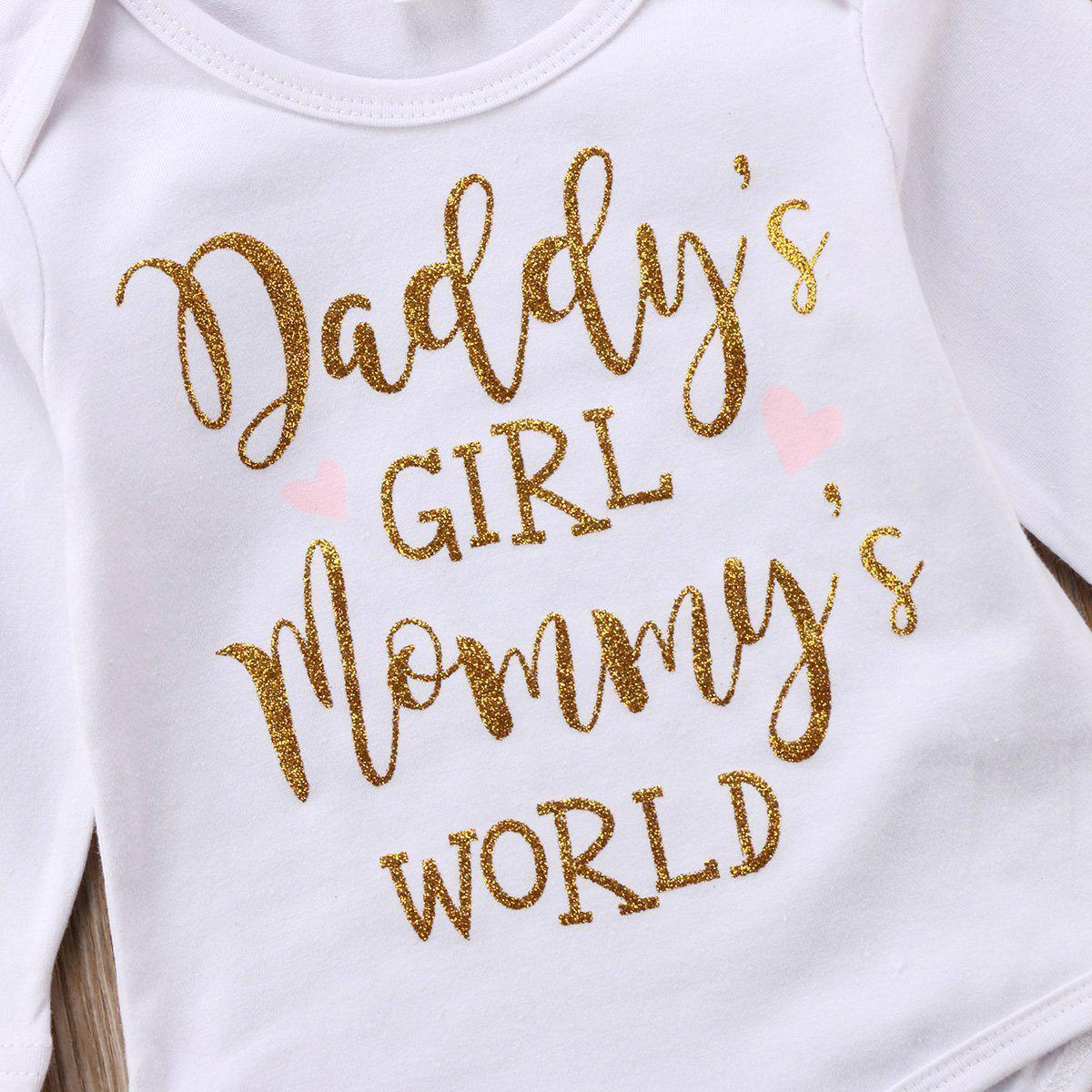 Daddy Girl Mommy's World Onesie-onesie-Lavendersun