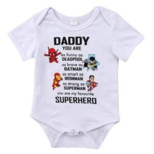 Daddy Is A Superhero Onesie-onesie-Lavendersun