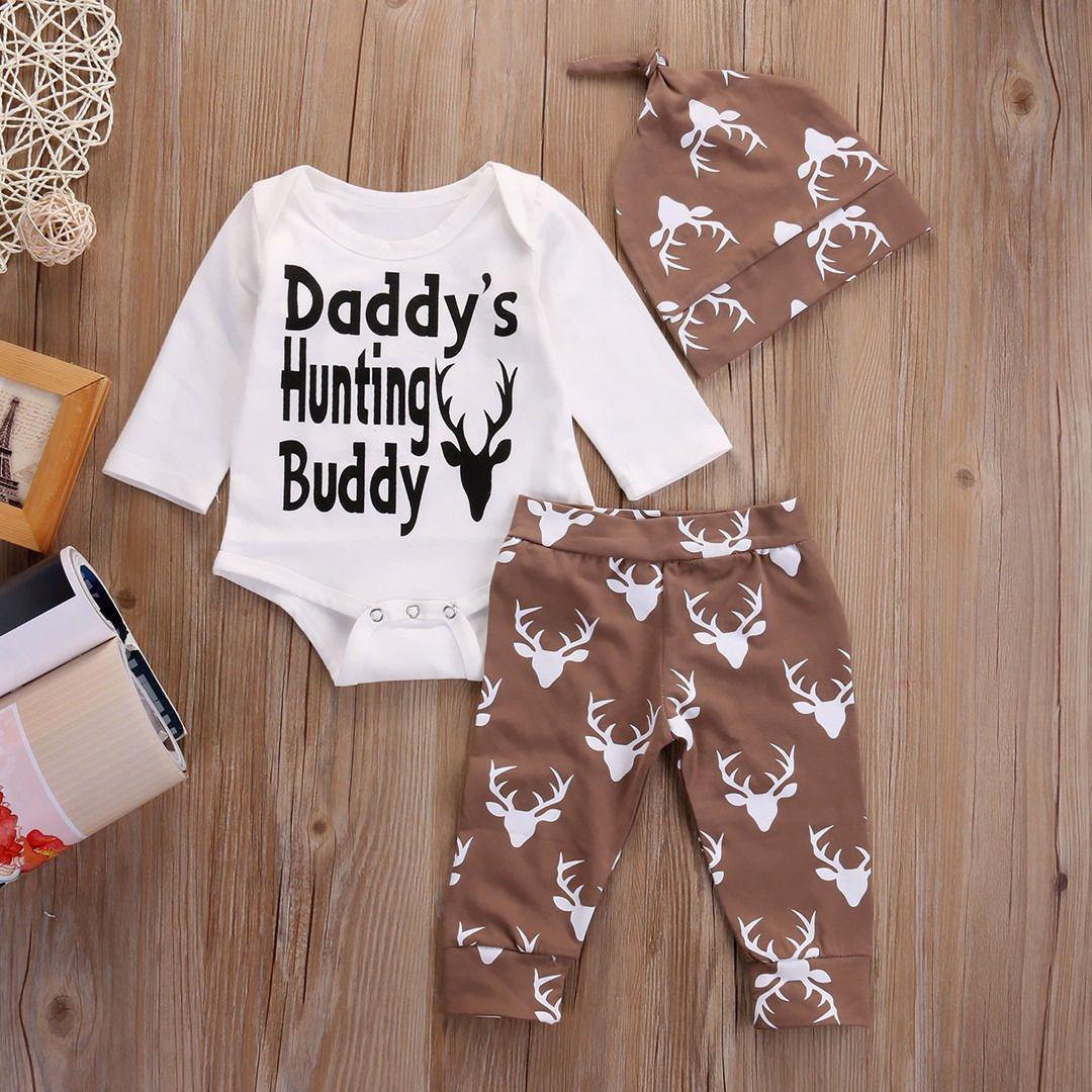 Daddy's Hunting Buddy 3 Piece Set-outfit-Lavendersun
