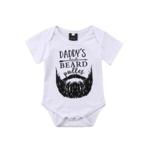 Daddy's Little Beard Onesie-onesie-Lavendersun