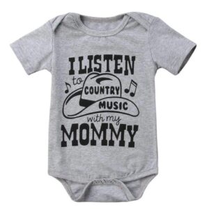 I Listen To Country Music Like My Mommy Onesie-onesie-Lavendersun
