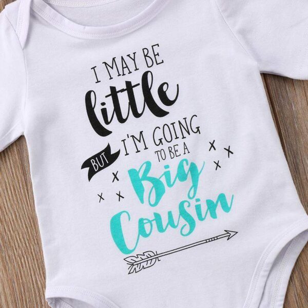 I May Be Little But I'm Going To Be A Big Cousin Onesie-onesie-Lavendersun