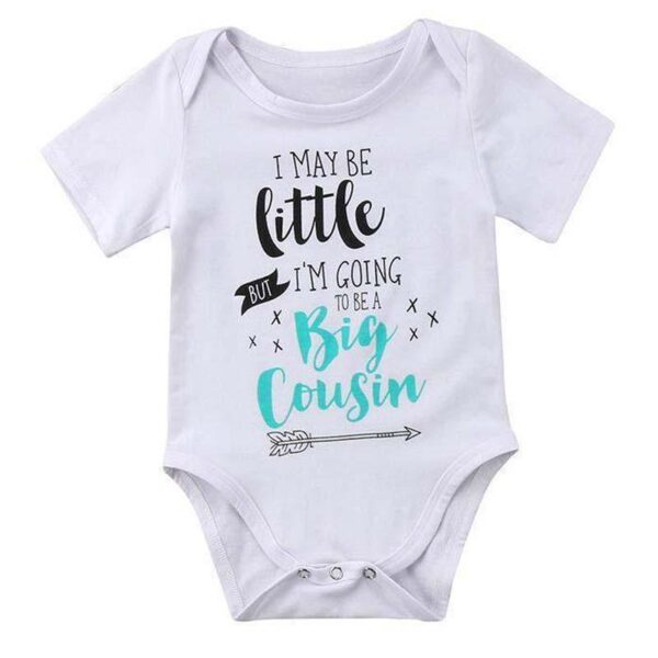 I May Be Little But I'm Going To Be A Big Cousin Onesie-onesie-Lavendersun