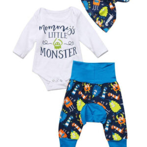 Mommy's Little Monster 3 Piece Set-outfit-Lavendersun