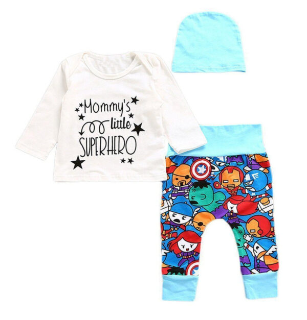 Mommy's Little Superhero 3 Piece Set-outfit-Lavendersun