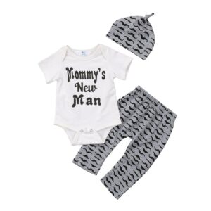 Mommy's New Man 3 Piece Set-outfit-Lavendersun