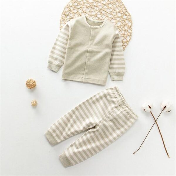 Organic Striped 2 Piece Outfit-outfit-Lavendersun