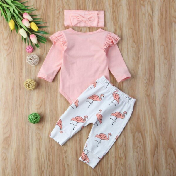 Pink Flamingo Girl Set-outfit-Lavendersun