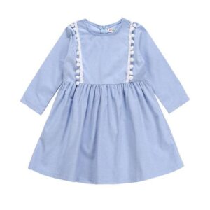 Pomp Light Blue Dress-dress-Lavendersun