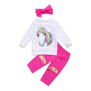 Rainbow Unicorn 2 Piece Set-outfit-Lavendersun