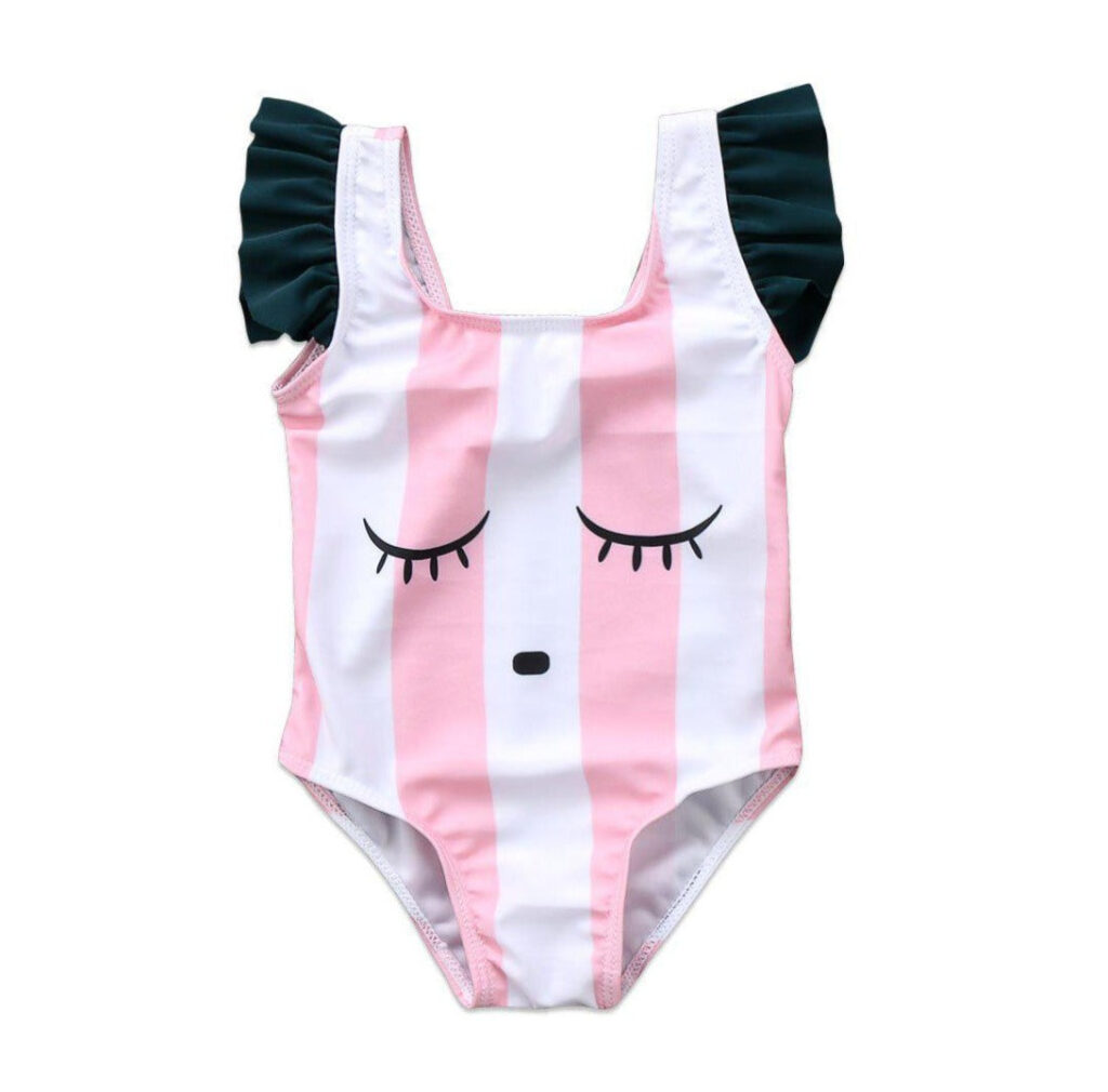 Striped Sleeper Swimsuit-swimsuit-Lavendersun