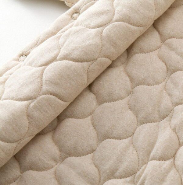 Stripey Organic Baby Snowsuit-organic-Lavendersun